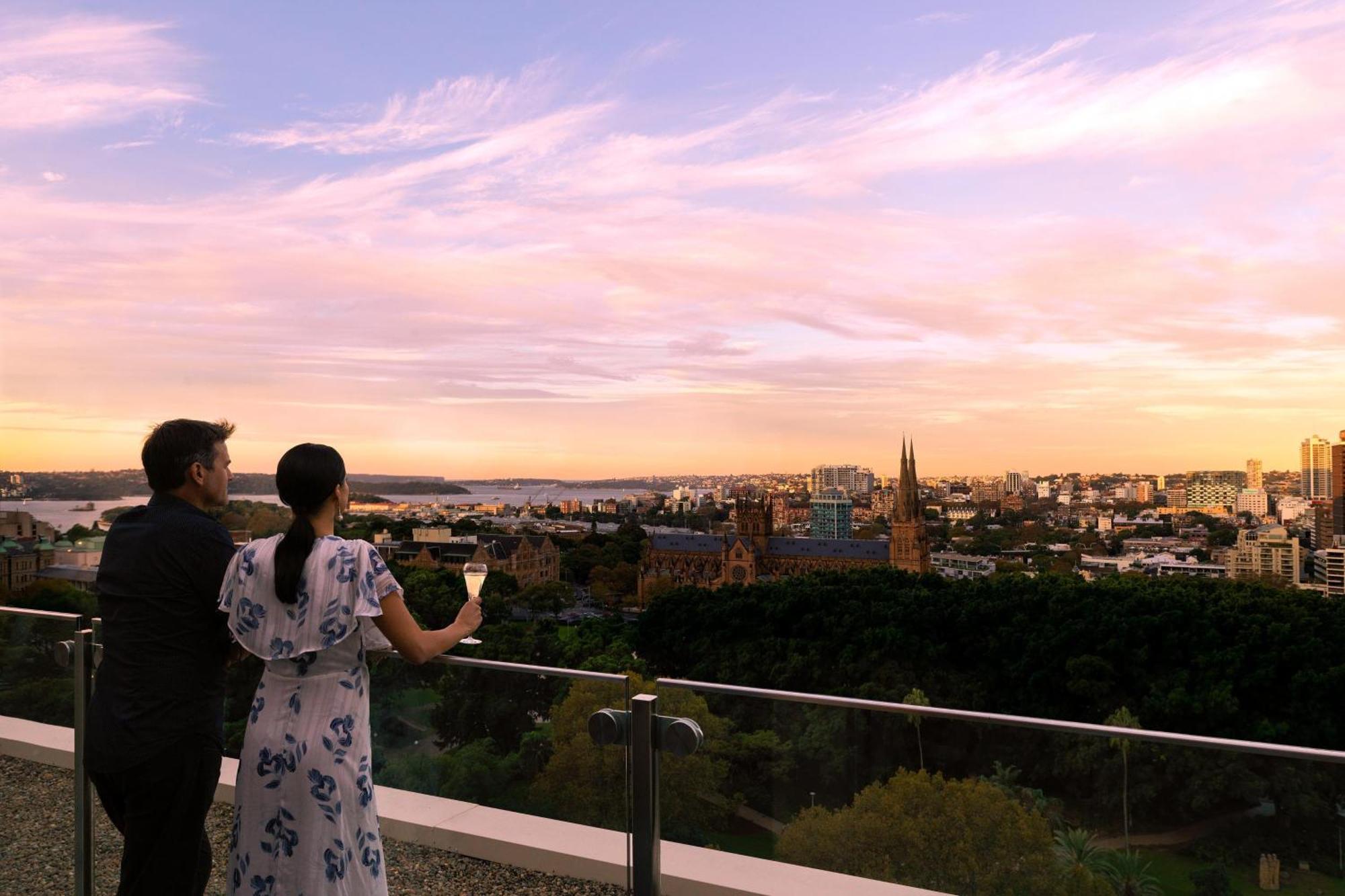 쉐라톤 그랜드 시드니 하이드 파크 외부 사진 View from the rooftop of the Adelaide Convention Centre