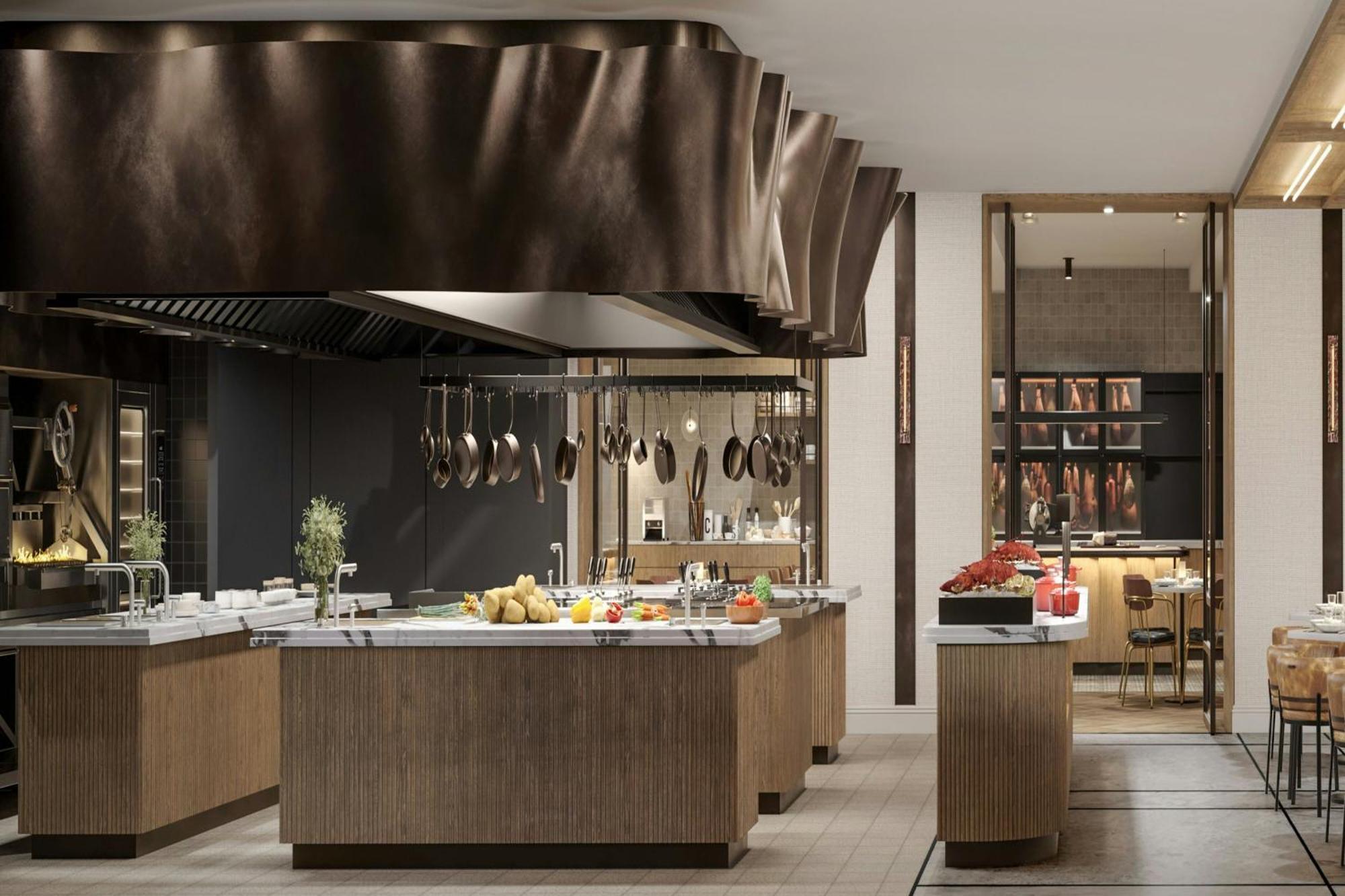 쉐라톤 그랜드 시드니 하이드 파크 외부 사진 The kitchen at the restaurant